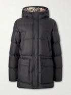Burberry - Hooded Wool-Trimmed Quilted Shell Down Jacket - Black