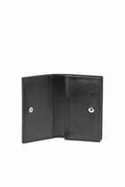 Diesel Leather card holder with enamelled Oval D - Card cases Womens in Black