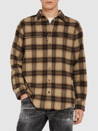 DSQUARED2 Canadian Plaid Wool Blend Shirt