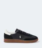 Polo Ralph Lauren Bedford suede-trimmed leather sneakers