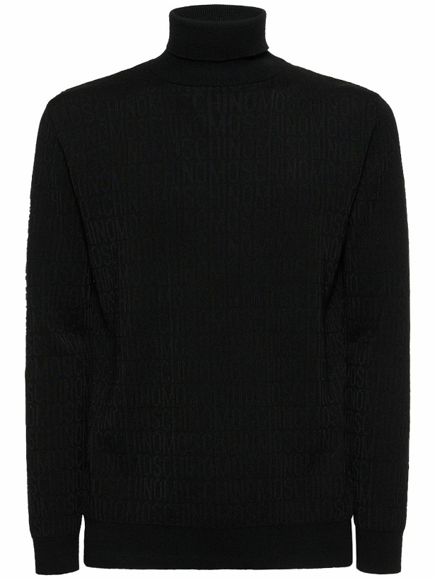 Photo: MOSCHINO - Moschino Logo Wool Knit Sweater