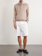 PIACENZA 1733 - SIlk and Cashmere-Blend Polo Sweater - Neutrals
