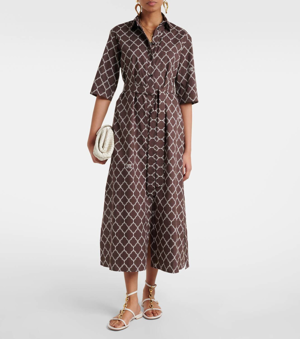 Max Mara Daniel printed cotton shirt dress Max Mara Max Mara Daniel printed cotton shirt dress Max Mara