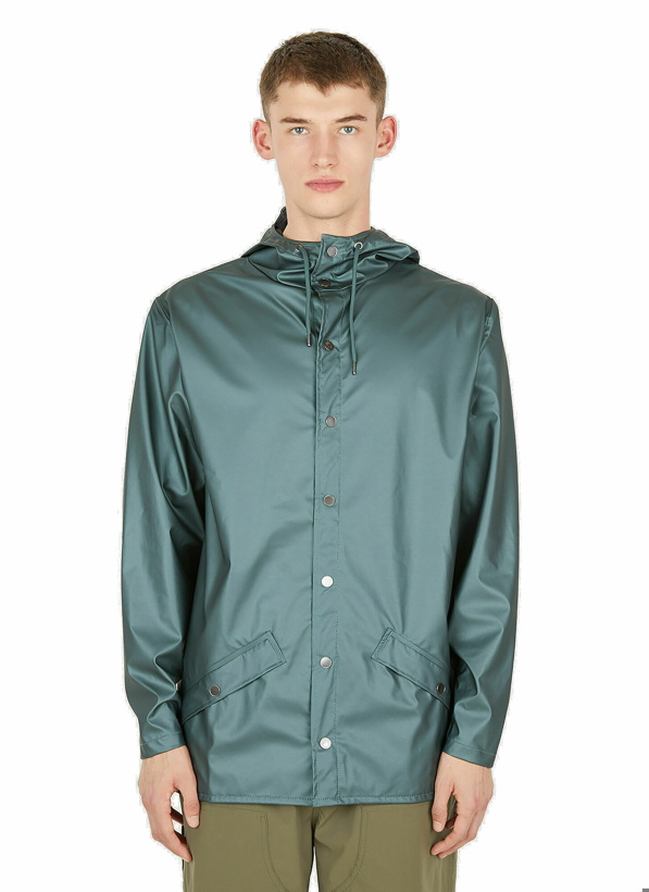 Photo: Short Hooded Jacket in Green