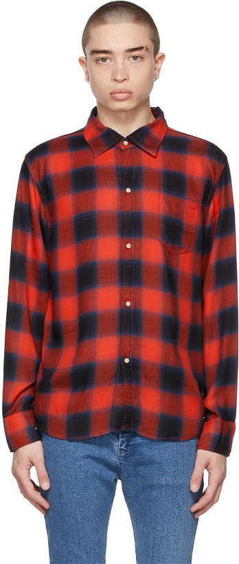 Photo: Remi Relief Red & Blue Check Ombre Shirt