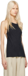 St. Agni Black Adjustable Strap Tank Top