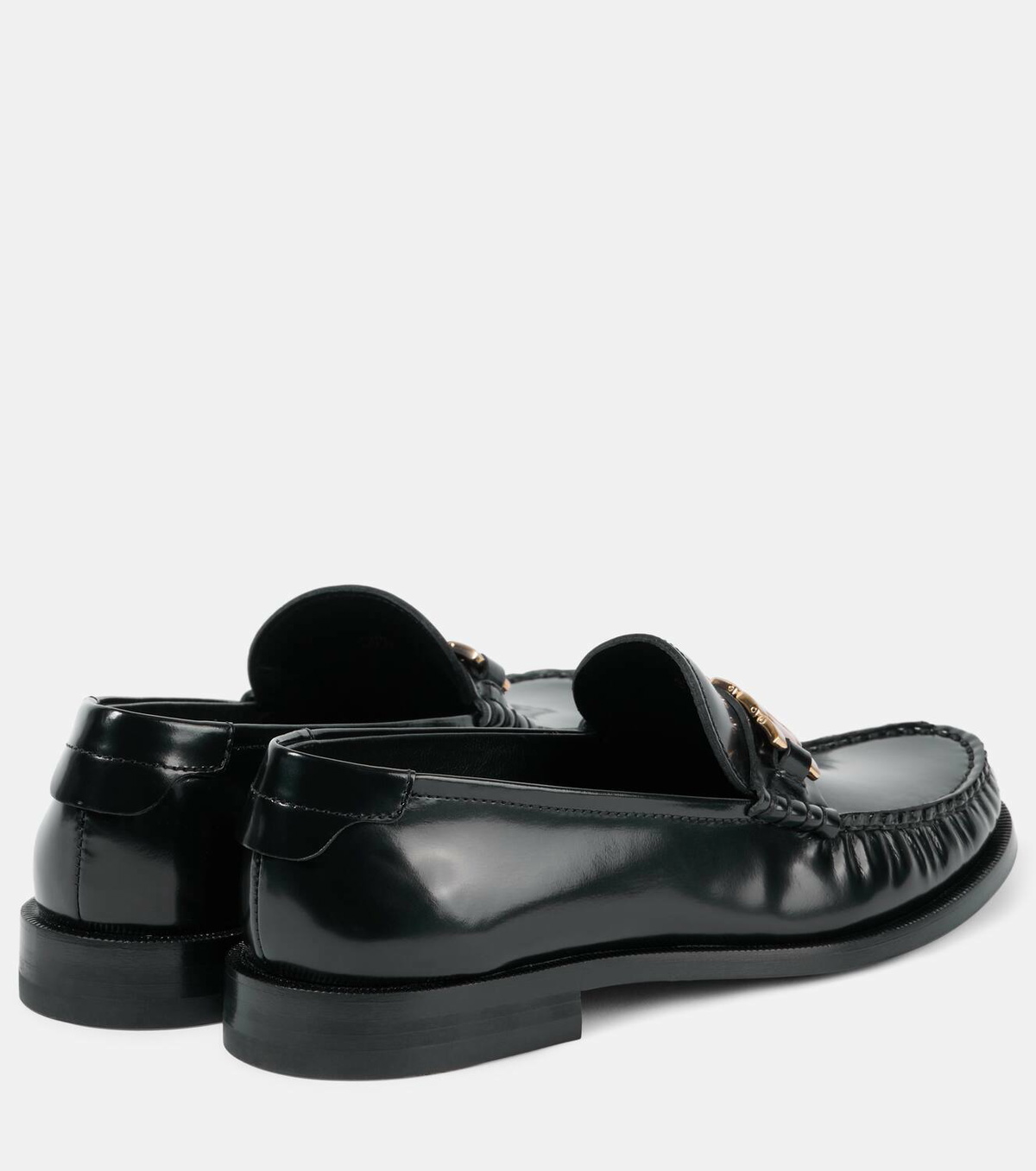 Victoria Beckham Chain leather loafers