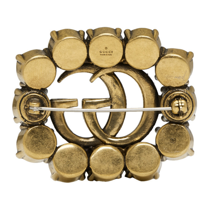 Gold deals gucci brooch