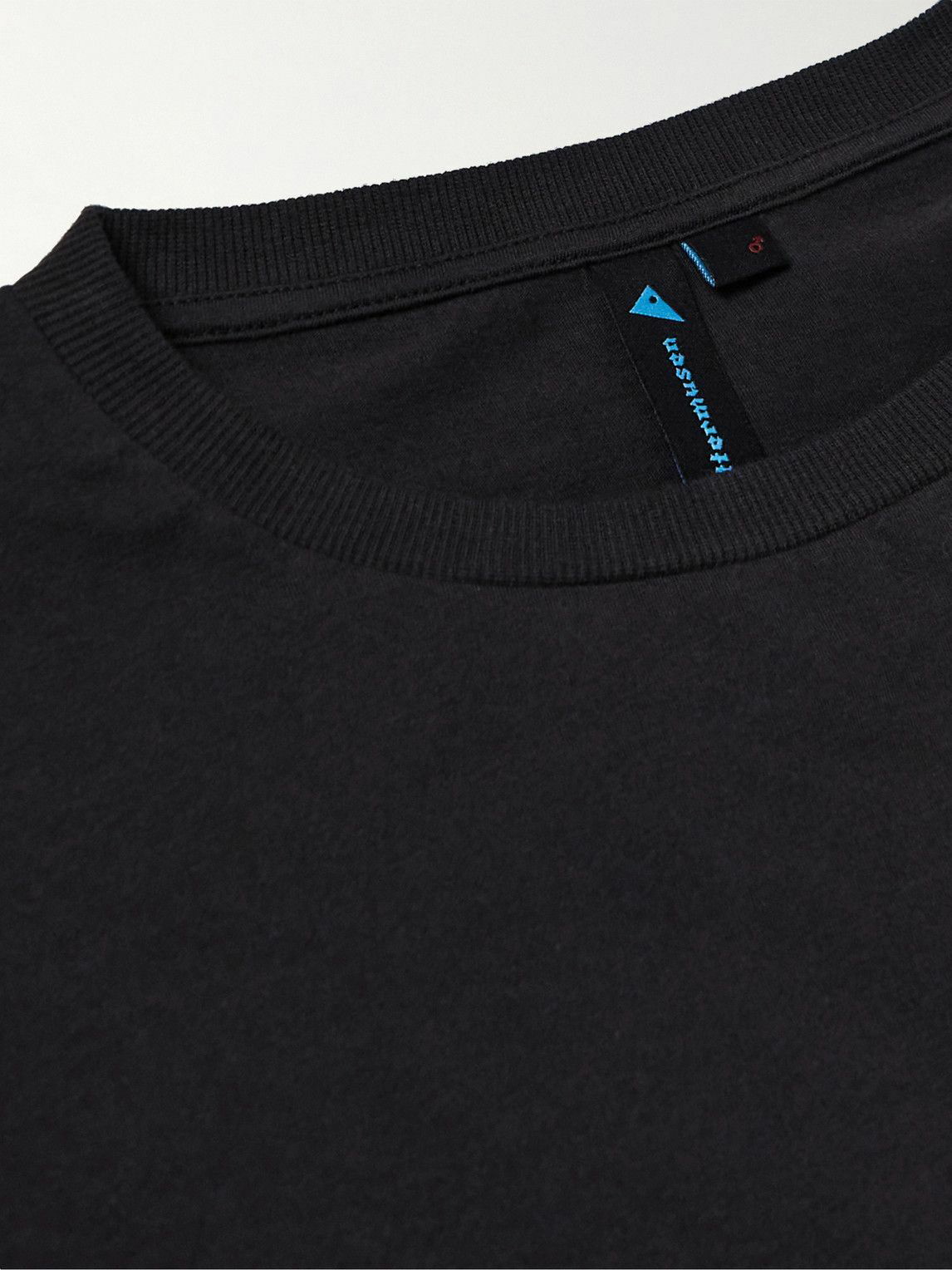 Klättermusen - Runa Token Printed Cotton-Jersey T-Shirt - Black ...