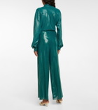 Oseree - Lamé wide-leg pants