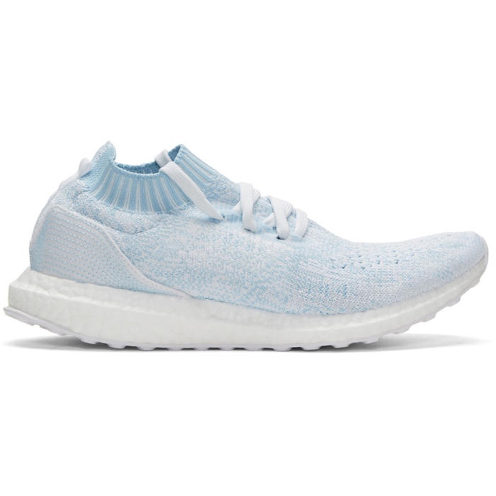 Photo: adidas Originals Blue UltraBOOST Uncaged Parley Slip-On Sneakers