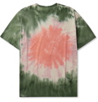 Loewe - Paula's Ibiza Oversized Logo-Print Tie-Dyed Cotton-Jersey T-Shirt - Green