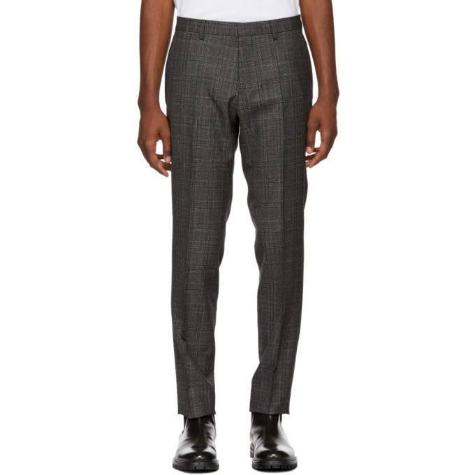 Photo: Boss Black and Grey Check Genesis 4 Trousers