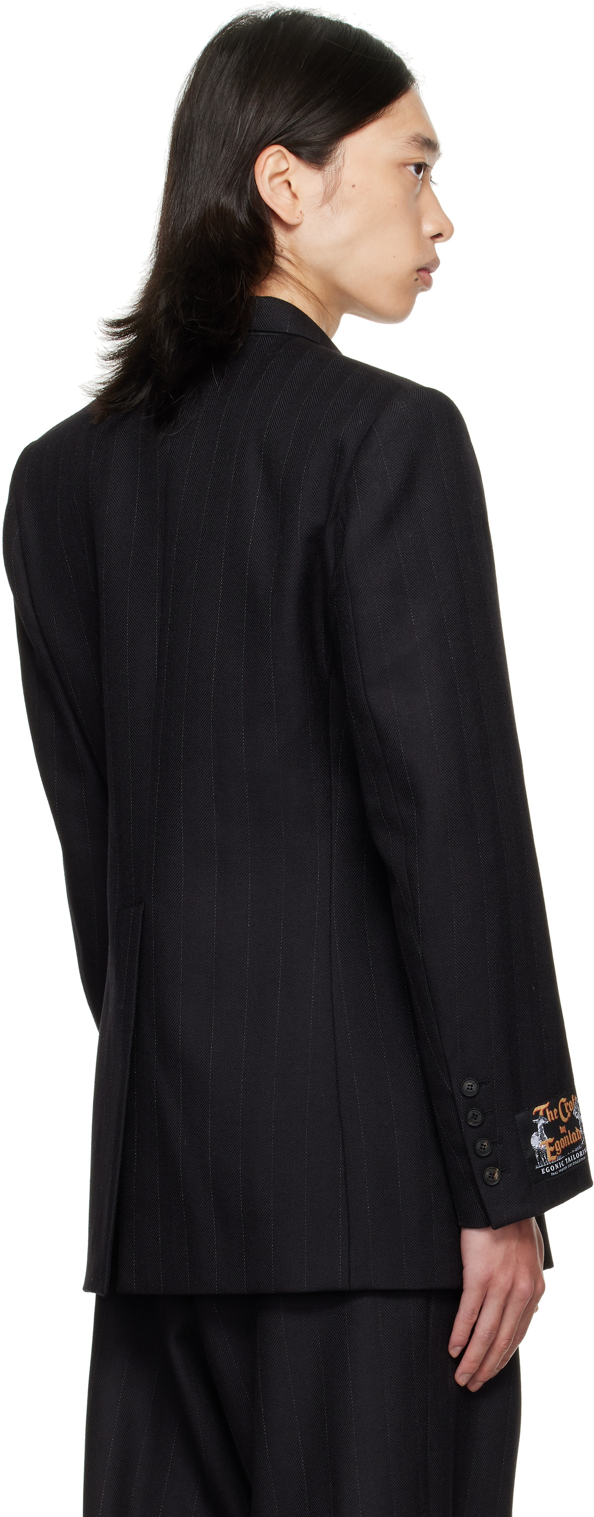 EGONlab Black Egonic Double Breasted Blazer