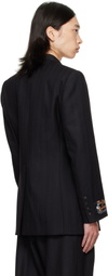 EGONlab Black Egonic Double Breasted Blazer
