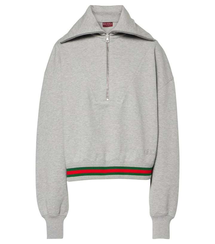 Photo: Gucci Web cotton jersey sweatshirt