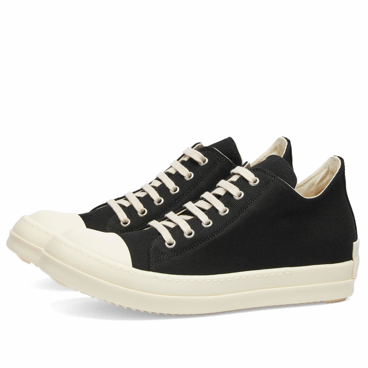 Rick Owens DRKSHDW Women's Low Sneakers in Black Milk