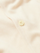 Sunspel - Riviera Camp-Collar Honeycomb-Knit Cotton Shirt - White