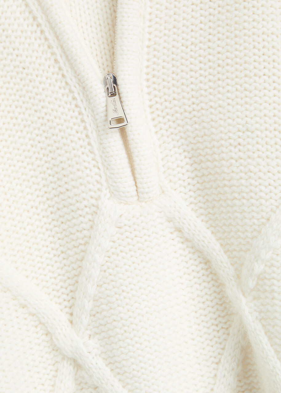 Aurélien Wintertime Wool and Cashmere-blend Jumper Ivory