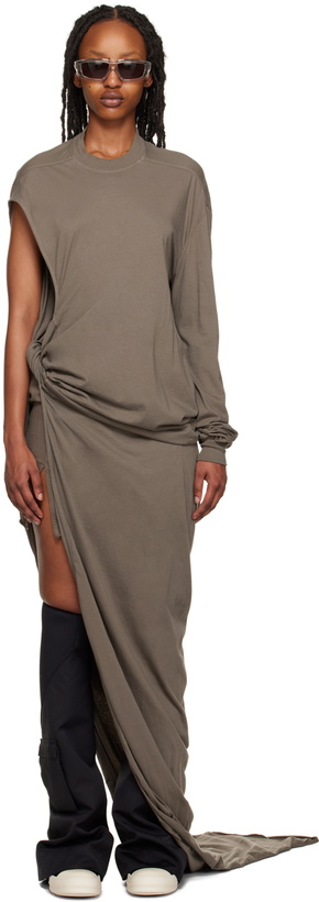 Photo: Rick Owens DRKSHDW Gray Gathered Maxi Dress