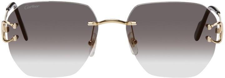 Photo: Cartier Gold Hexagonal Sunglasses