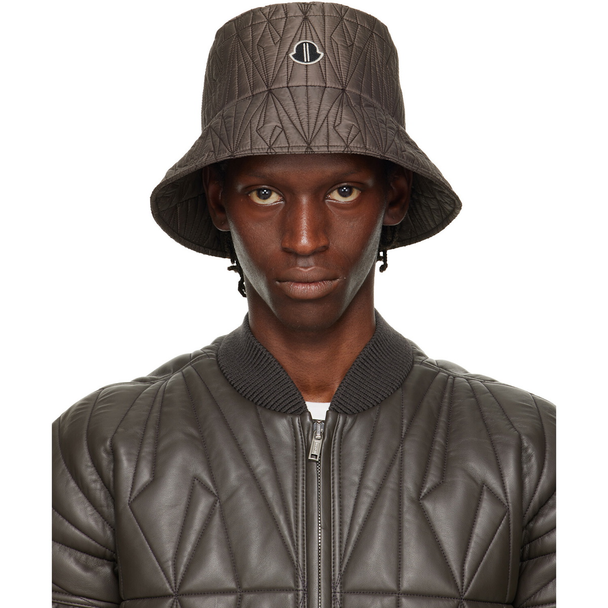 Rick Owens Moncler + Rick Owens Gray Bucket Hat