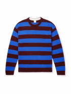Paul Smith - Striped Wool and Cotton-Blend Sweater - Blue