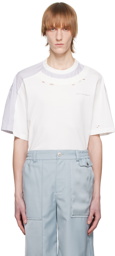 Feng Chen Wang White Distressed T-Shirt