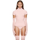 ISA BOULDER SSENSE Exclusive Pink Bloom Turtleneck