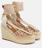 Alaïa Laser-cut espadrille wedges