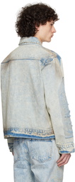 Who Decides War Blue Signature Mechanic Trucker Denim Jacket