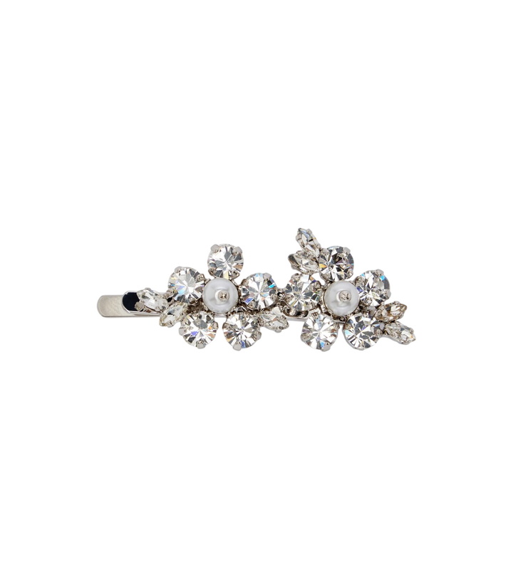 Photo: Simone Rocha Floral mini crystal-embellished barrette