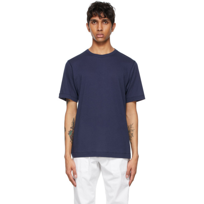 Photo: Dries Van Noten Blue Overlock T-Shirt