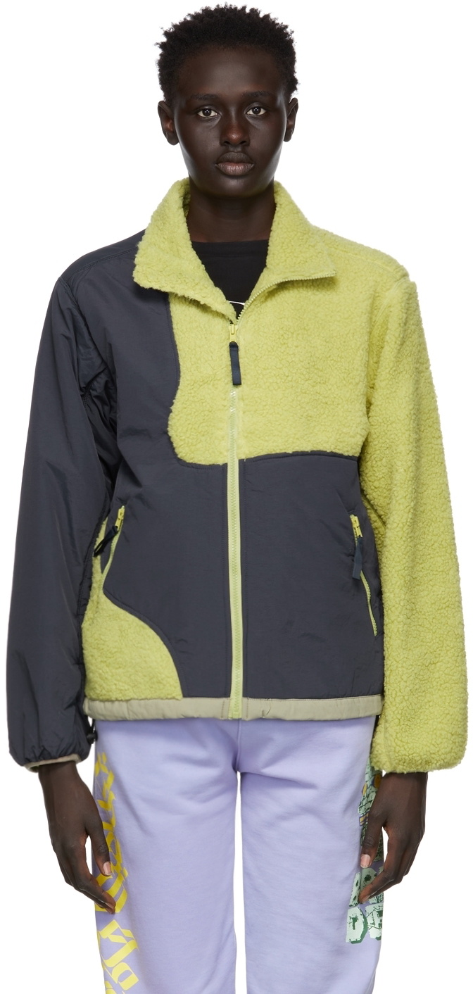 Brain dead paneled sherpa full zip jacket Clearance