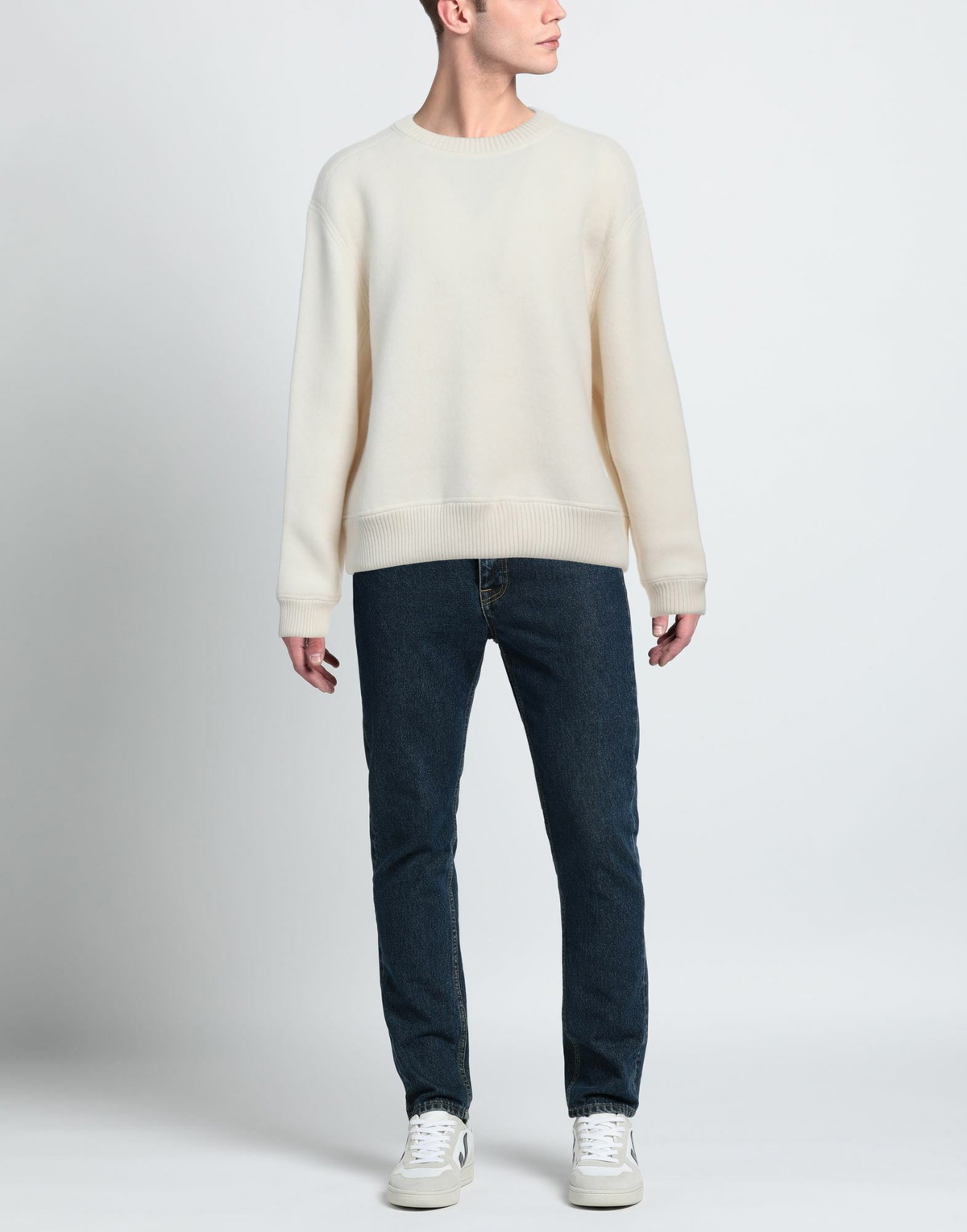 Thom Browne Mens Sweatshirt Cream