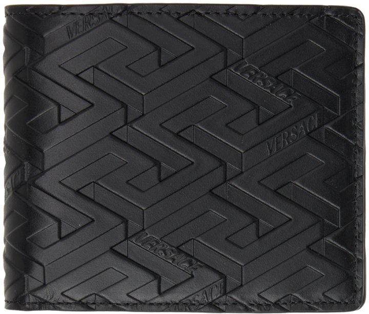 Photo: Versace Black 'La Greca' Bifold Wallet
