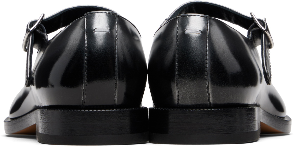 Maison Margiela Black & Silver Mary Jane Loafers