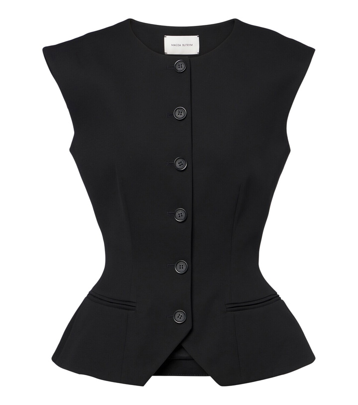 Photo: Magda Butrym Silk and cashmere vest