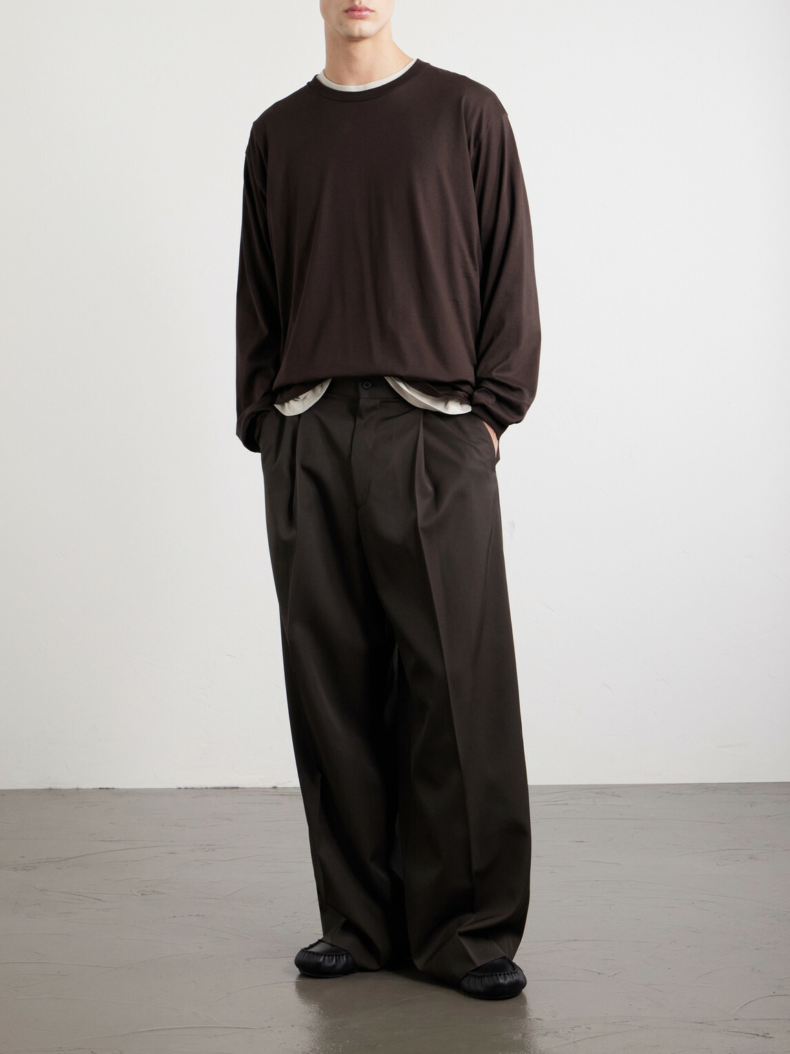 ssstein - Suvin Cotton-Jersey T-Shirt - Brown