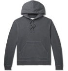 Officine Generale - Olivier Garment-Dyed Loopback Cotton-Jersey Hoodie - Gray