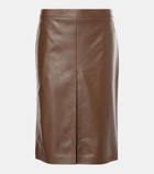 Tod's Leather pencil skirt
