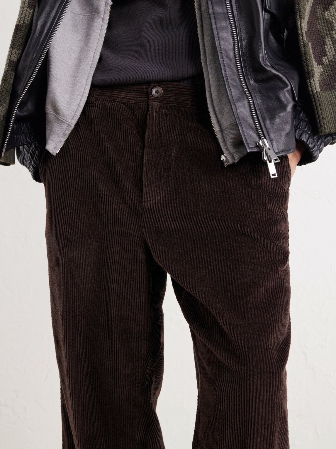 Aimé Leon Dore - Wide-Leg Cotton-Corduroy Trousers - Brown