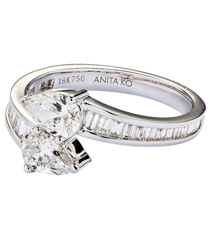 Photo: Anita Ko Saturn 18kt white gold ring with diamonds