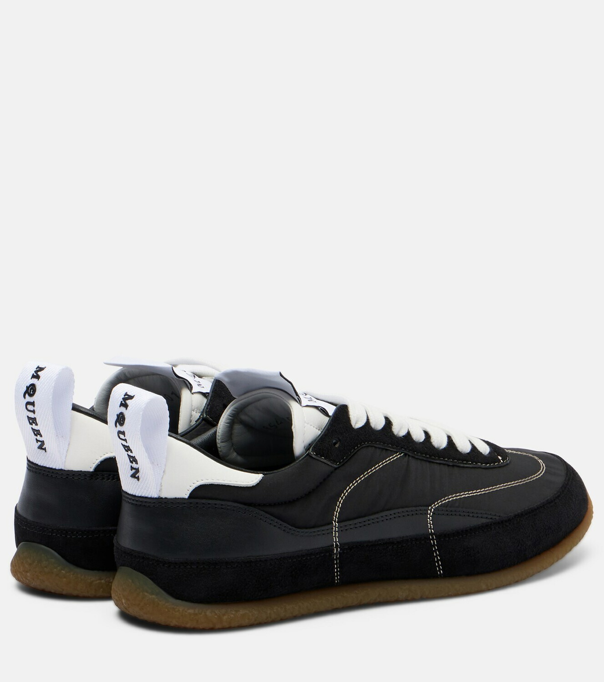 McQueen EC1 suede-trimmed sneakers