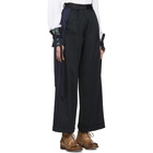 Ovelia Transtoto Black and Navy Cooper Chino Trousers