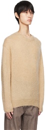 AURALEE Beige Brushed Sweater