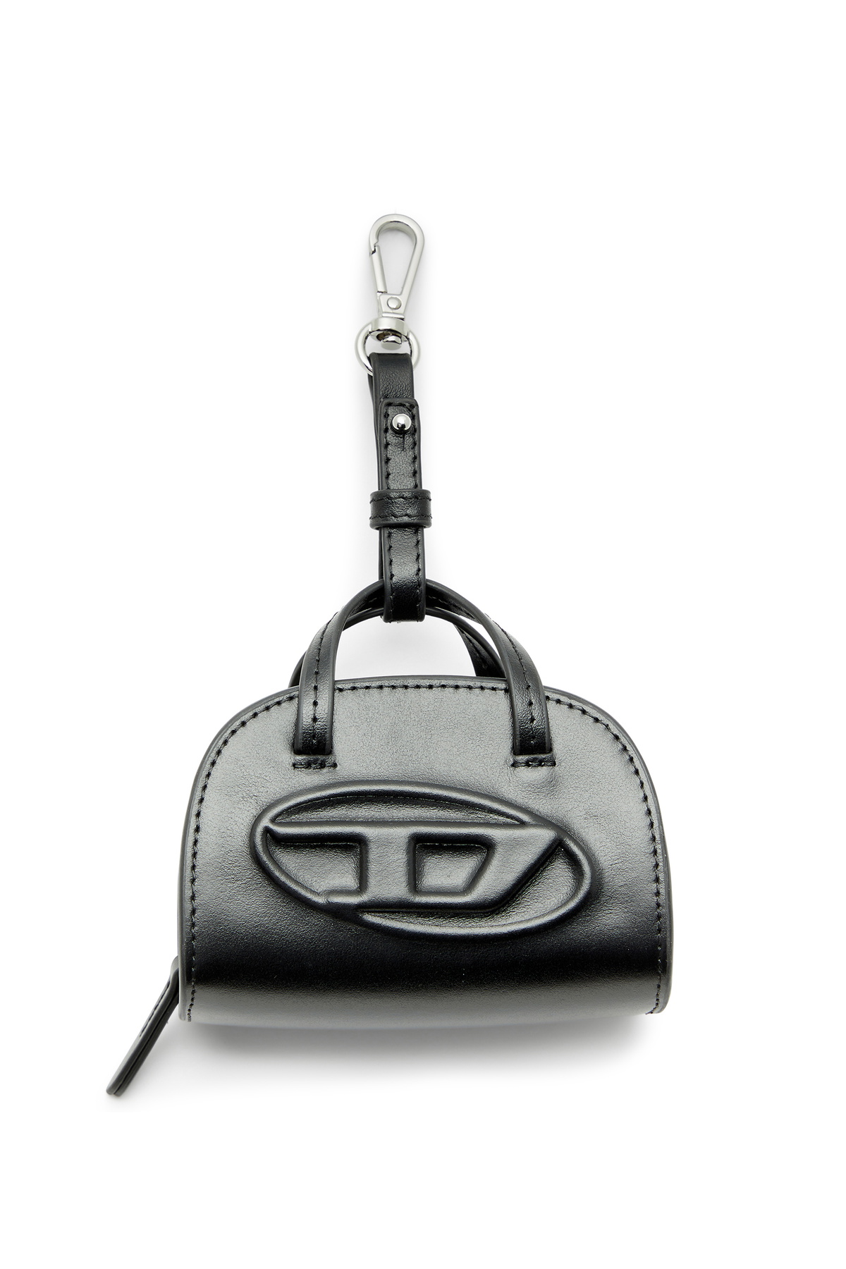 Diesel Miniature bag charm in leather - Charms and Keyrings Womens in Black