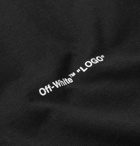 Off-White - Logo-Print Cotton-Jersey T-Shirt - Men - Black