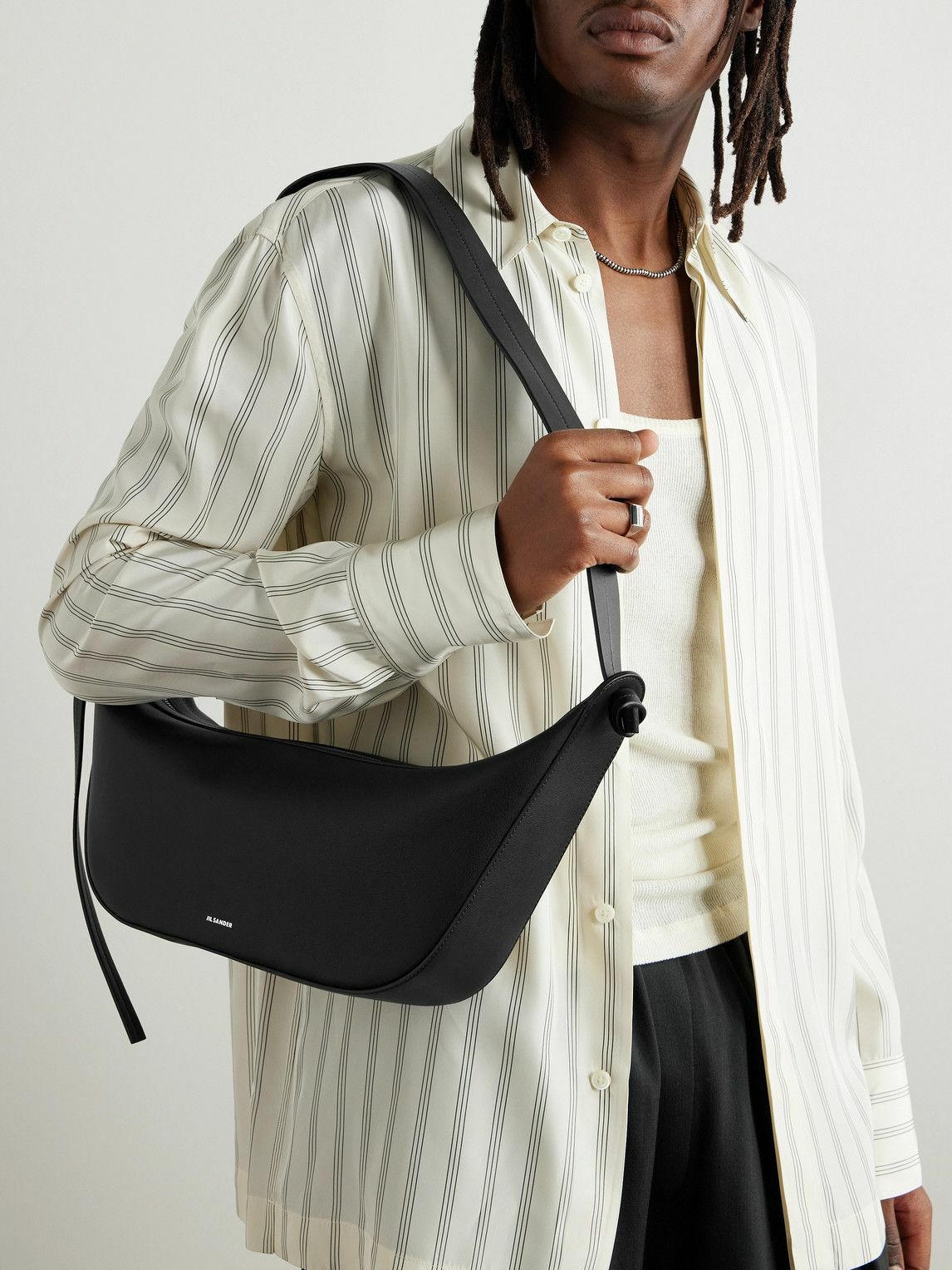 Jil Sander - Knot Large Leather Shoulder Bag