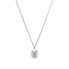 Alexander McQueen Men's Facet Stone Necklace in Silver